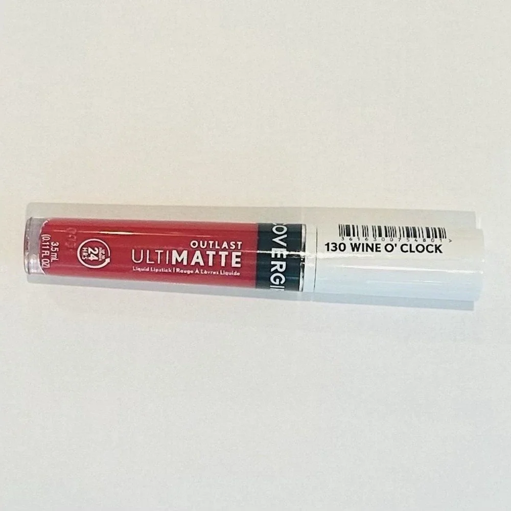 Covergirl Outlast Ultimatte Liquid Lipstick - 130 Wine O'Clock‎ - Set of 3 New